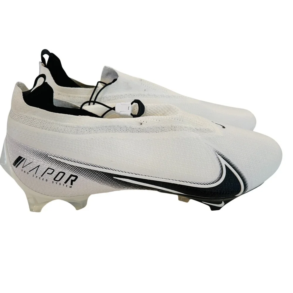 Nike Vapor Edge 360 Elite Football Cleats Mens Size 16 White Black CV6282-108‎